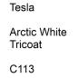 Preview: Tesla, Arctic White Tricoat, C113.